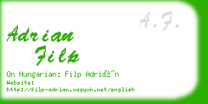 adrian filp business card